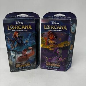 2X Disney Lorcana: Ursula's Return Trading Card Game Single-Player Starter Decks